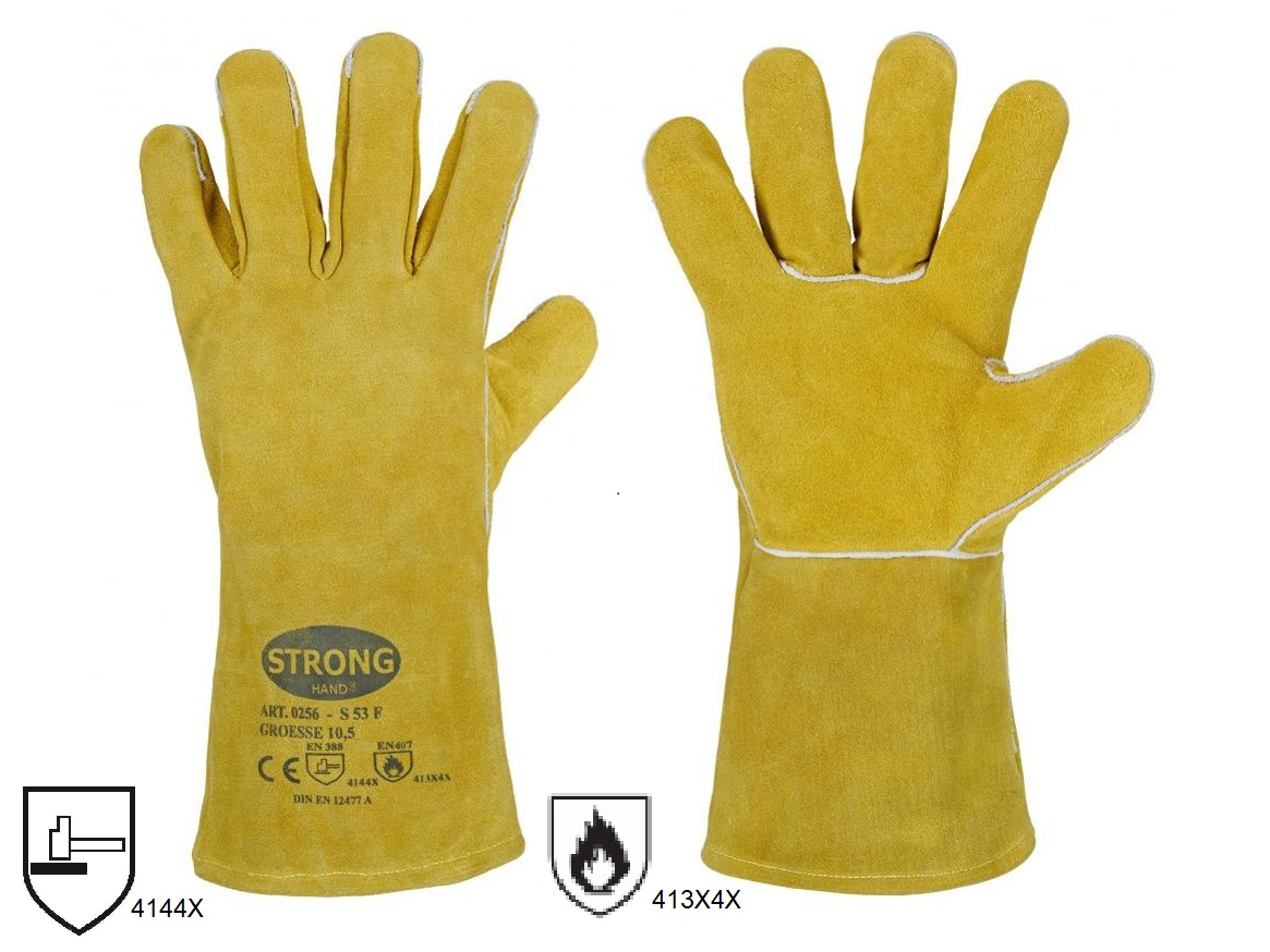 Schweißer-Rindlederhandschuhe EN388 PREMIUM